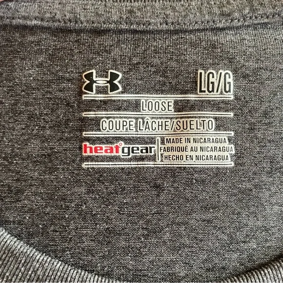 Under Armour Women’s HeatGear Short Sleeve Crew Neck Shirt - Gray - size L - Picture 2 of 6